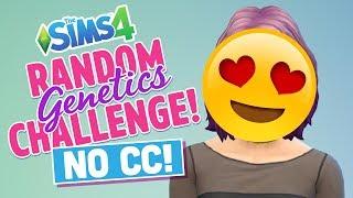 Sims 4 Random Genetics Challenge with NO CC! - CAS