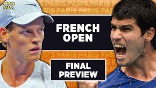 Sinner vs Alcaraz | French Open 2025 Final | Tennis Talk Prediction