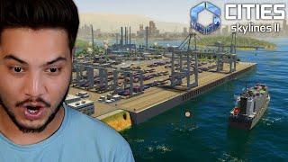 Building a MASSIVE Harbor Complex In My City - Cities Skylines 2