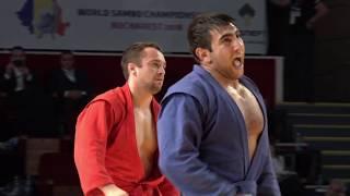 OGANISYAN (RUS) vs STSEPANKOU (BLR). World SAMBO Championships 2018 in Romania