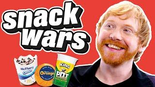 Rupert Grint Tries American and British Snacks | Snack Wars | @ladbiblestories