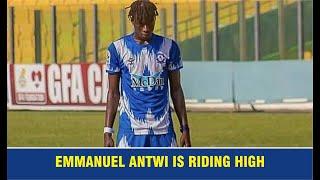 Emmanuel Antwi is riding high