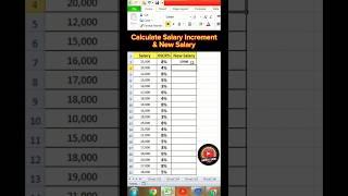 Excel Tips & Tricks | Excel Hacks | How to Calculate Salary Increment in #Excel #exceltips