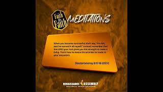 fAITH TO FAITH MEDITATION  Deuteronomy 8:17-18(CEV) #faithtofaithmeditation  #pastortibipeters