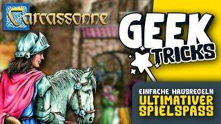 Carcassonne  Geektricks - Schnelle & einfache Hausregeln für noch mehr Spielspass