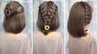 Kalta Sochli Qizlar Uchun 38 ta Oson Soch Turmaklari To'plami / 38 Hairstyles for Short Hair Girls