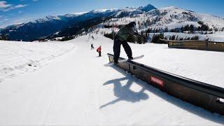 POV: SPRING SNOWBOARDING SUPER FUN PARK!!