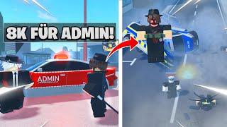 Ich KAUFE ADMIN für 8.000€? Extremes Chaos.. Notruf Hamburg Roblox