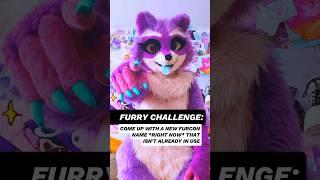 FURRY CHALLENGE: come up with your best furcon name!! #furry #fursuit #fursuiter #furryfandom