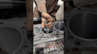 Mechanical expert engine head ring piston testing #shortsfeed #engineblock #honing