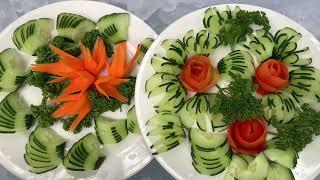 Simple vegetable garnishing @boknoypalaboytv #tutorial #garnishing