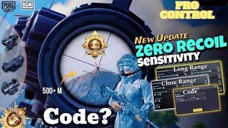 UPDATE 3.5 !!BEST SENSITIVITY CODE+CONTROL SETTINGS PUBG MOBILE  Fix hipfire