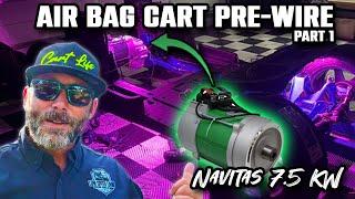 EP 85- AIR BAG CART UPDATE - NAVITAS 7.5KW Motor Install & Pre-Wire Begins on the ELECTRIC MONSTER!