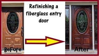 Refinishing a once beautiful front door