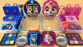 PAW Patrol Skye vs Chase | Mixing Makeup,Eyeshadow,Glitter,Clay Into SlimeOddly Satisfying #ASMR