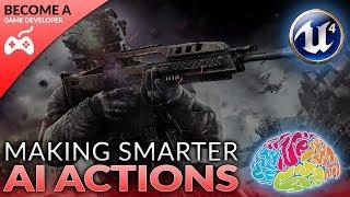 Smarter AI Actions - #27 Creating A First Person Shooter (FPS) With Unreal Engine 4