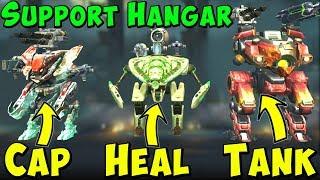 Best Team Support Hangar: Cap, Heal & Tank - War Robots Live Gameplay WR