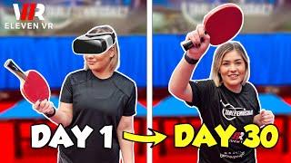 Can Virtual Reality Improve Real Life Table Tennis?! | 30 Day Challenge