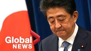 Japanese Prime Minister Shinzo Abe resigns due to worsening health