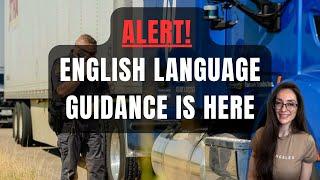 TRUCKING ALERT: 2025 English Crackdown Guidance Finally Revealed!"
