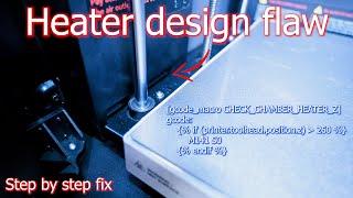 Qidi plus 4 has a new design flaw and here is how to temporarily fix it. Bed blocking chamber heater