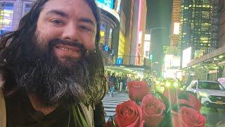 Need money for food selling flowers in Times Square? And got robbed.