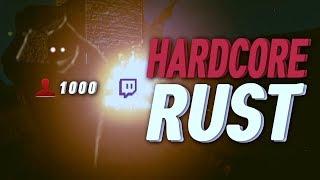 The HARDEST Way To Play RUST - SOLO With 1000 People Watching