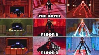 DOORS The Hotel vs DOORS FLOOR 2 vs DOORS FLOOR 3 | ROBLOX