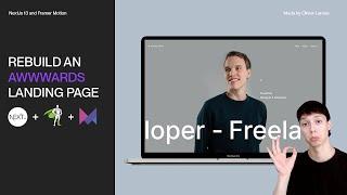 Rebuild an Awwwards Portfolio Landing Page with Nextjs, Framer Motion and GSAP