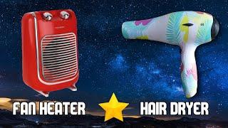 COMBO Fan heater & Hair dryer #4. Relaxing sound to sleep