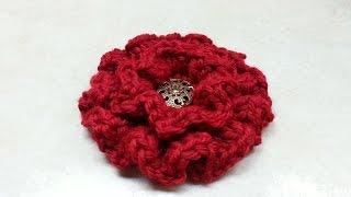 Easy Crochet Flower - Ruffle Flower Tutorial