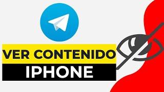 Telegram no me Deja ver Contenido Iphone 2024 | Cómo ver Contenido Sensible en Telegram ios