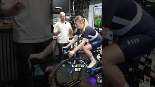 SADDLE HIGH AND TILTING DOWN