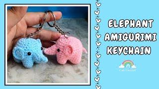 Baby Elephant Amigurumi || Easy Step-by-Step Crochet Keychain Tutorial for Beginners