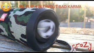 JBL Flip 4 BLOWING  LFM 90% EXTREME BOTTOMING OUT RATTLING SOUNDS Must to watch!!!