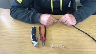 How to fit/replace a Coax plug for TV Aerial - North West Aerials