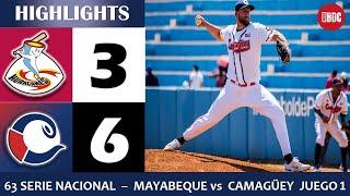  63 Serie Nacional | Highlights: Mayabeque vs. Camagüey Juego 4 (20/4/24)