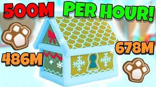 *BEST Method* To Get Gingerbread! (500M per hour!) Pet Simulator X Roblox