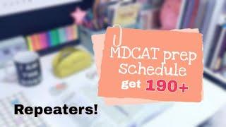 MDCAT timetable/schedule for Repeaters | Get 190+ in NMDCAT 2022