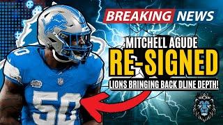 BREAKING NEWS: Detroit Lions RE-SIGN LB Mitchell Agude!