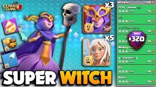 +320 SUPER WITCH FIREBALL HEALER  TH16 Attack Strategy  Clash Of Clans