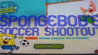 SPONGE BOB! SOCCER SHOOT OUT CHALLENGE!