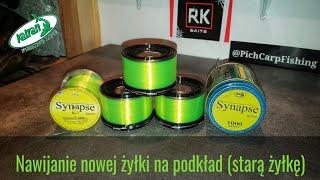 Nawijanie nowej żyłki na podkład (starą żyłkę). #katran #prologic #shimanoultegra #rkbaits