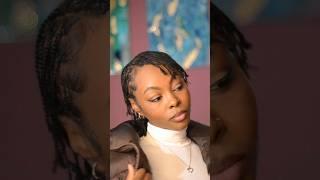 Mini braids on short natural hair. The perfect protective style. No weave. #minibraids