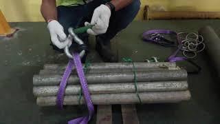 Rigger and Signalman - Perform safe lifting with shackle and webbing slings