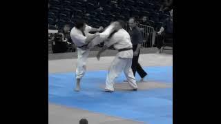 brutal Mawashi geri knockout #kyokushinway #shorts #knockout