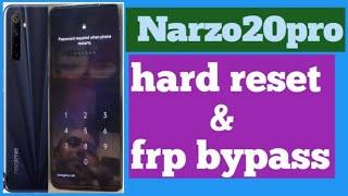 Narzo android10 frp bypass/Realme Narzo 20 pro hard reset/frp bypass