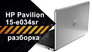 Разборка для чистки от пыли ноутбука HP Pavilion 15-e034sr