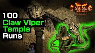 100 Claw Viper Temple Runs - Crazy Good?: Diablo 2 Resurrected