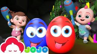 Surprise Eggs Kids Songs | Colorful Surprise Eggs | Baby JoJo Nursery Rhymes & Kids Songs